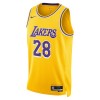 Camiseta Hombre NBA Los Angeles Lakers Rui Hachimura 28 2022-23 Nike Icon Edition Gold Swingman